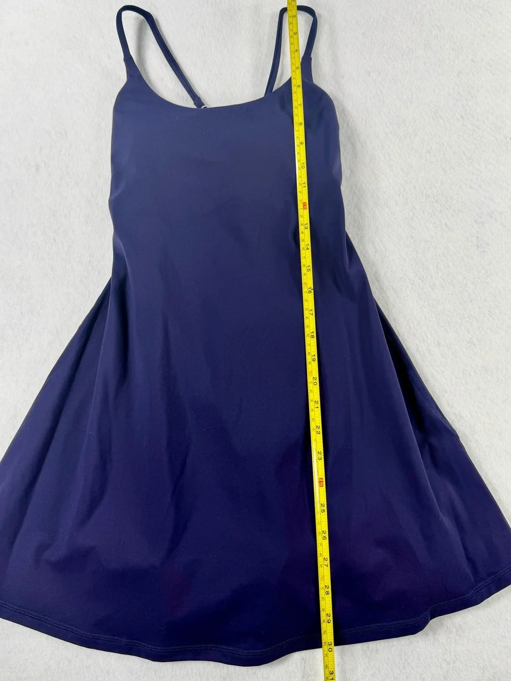 NWT Halara Easy Peezy Navy Active Dress XS 2-in-1 Buttery Soft Pockets